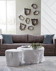 Log Stool, Gel Coat White, SM