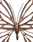 Butterfly Wall Art, SM, Copper/Black, Metal