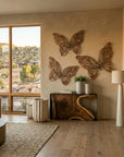 Butterfly Wall Art, SM, Copper/Black, Metal