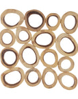 Chuleta Rings Wall Art, Chamcha Wood, Square, LG