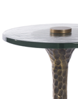 Archer Accent Table, Antique Brass