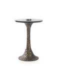 Archer Accent Table, Antique Brass