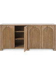 Arcadia 4-Door Cabinet, Soft Glow Oak