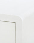 Bryant Linen 3-Drawer Side Table, Chiffon White