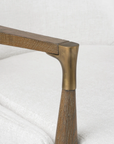 Bastian Lounge Chair, Driftwood and Frosted Alabaster