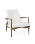 Bastian Lounge Chair, Driftwood and Frosted Alabaster