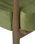 Bastian Lounge Chair, Driftwood and Forest Velvet