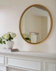 Cordelia Large Mirror, Gold Leaf
