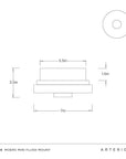 Moers Mini Flush Mount