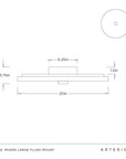 Moers Large Flush Mount