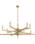 Griff Large Chandelier-Antique Brass, Iron