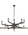 Griff Large Chandelier-English Bronze, Iron