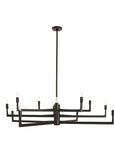Griff Large Chandelier-English Bronze, Iron