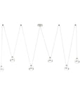 Noble Multi-Drop Chandelier-Chrome