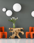 Ball on the Wall, Medium, Pearl White