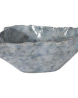 Cast Blue Onyx Bowl, Faux Finish, Narrow