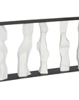 Cast Women Metal Framed Console, Roman Stone