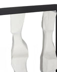 Cast Women Metal Framed Console, Roman Stone