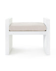 H-Bench , Chiffon White - Maison Vogue