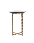 Kyra Accent Table, Antique Brass