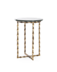 Kyra Accent Table, Antique Brass