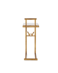 Lucia Accent Table, Gold Leaf