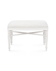 Lawrence Stool, Glazed Whisper White