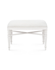 Lawrence Stool, Glazed Whisper White