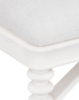 Lawrence Stool, Glazed Whisper White