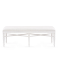 Lawrence Bench, Glazed Whisper White