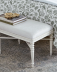 Lawrence Bench, Glazed Whisper White