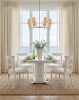 Lawrence Side Chair, Glazed Whisper White