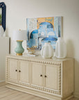 Maxwell 4-Door Cabinet, Sailcloth Sheen
