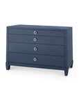 Madison Large 4-Drawer, Navy Blue Lacquer