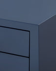 Madison Large 4-Drawer, Navy Blue Lacquer
