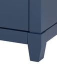 Madison Large 4-Drawer, Navy Blue Lacquer