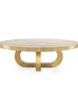 Maddox Coffee Table, Antique Brass