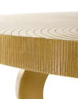Maddox Coffee Table, Antique Brass