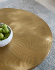 Maddox Coffee Table, Antique Brass