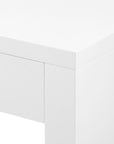 Morgan Large Console Table, Chiffon White - Maison Vogue