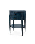 Natalie 2-Drawer End Table, Dusky Ocean