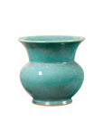 Olympia Medium Vase, Mottled Turquoise