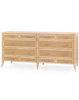 Paulina 12-Drawer, Natural & Camel - Maison Vogue