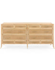 Paulina 12-Drawer, Natural & Camel - Maison Vogue