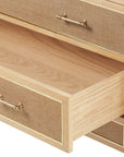 Paulina 12-Drawer, Natural & Camel - Maison Vogue