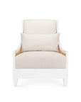 Raleigh Club Chair, Eggshell White - Maison Vogue