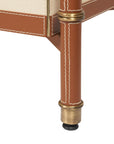Toulon 3-Drawer Side Table, Tan