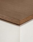 Tristan Extra Wide Large 9-Drawer, Sand White, Sesame Finish Oak Veneer