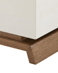 Tristan Extra Wide Large 9-Drawer, Sand White, Sesame Finish Oak Veneer