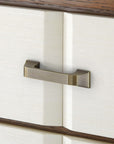 Tristan Extra Wide Large 9-Drawer, Sand White, Sesame Finish Oak Veneer